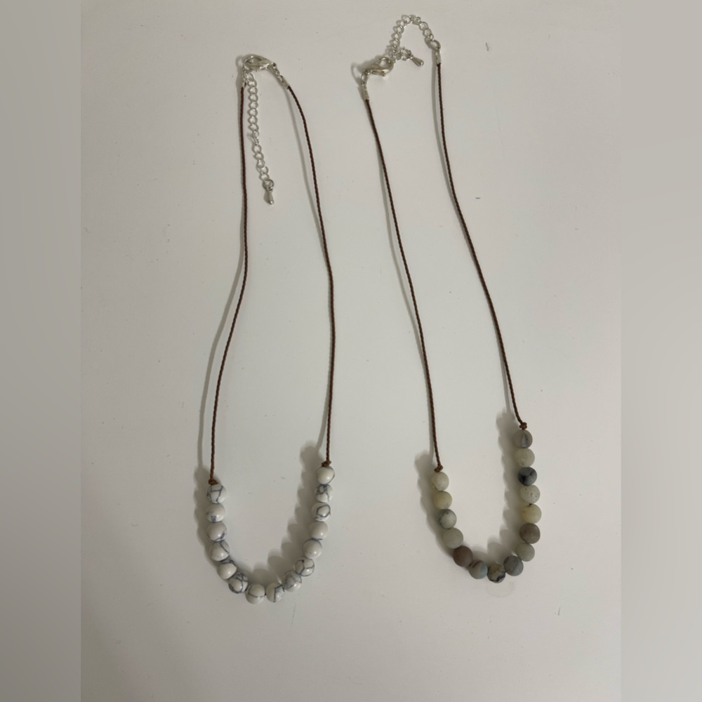 2 beaded boutique necklaces